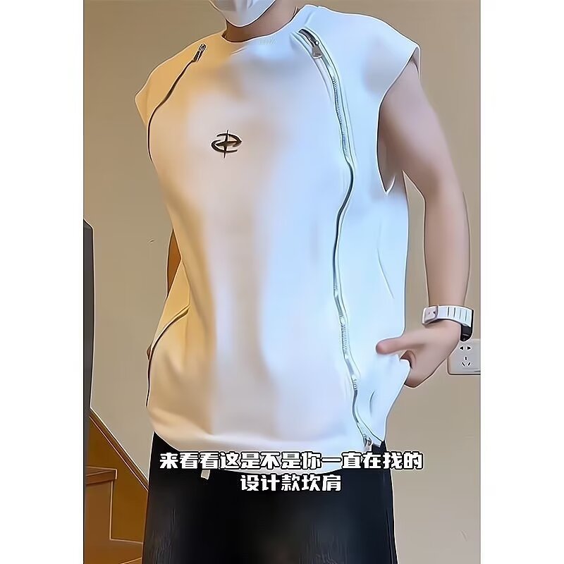 Summer cotton vest sleevless