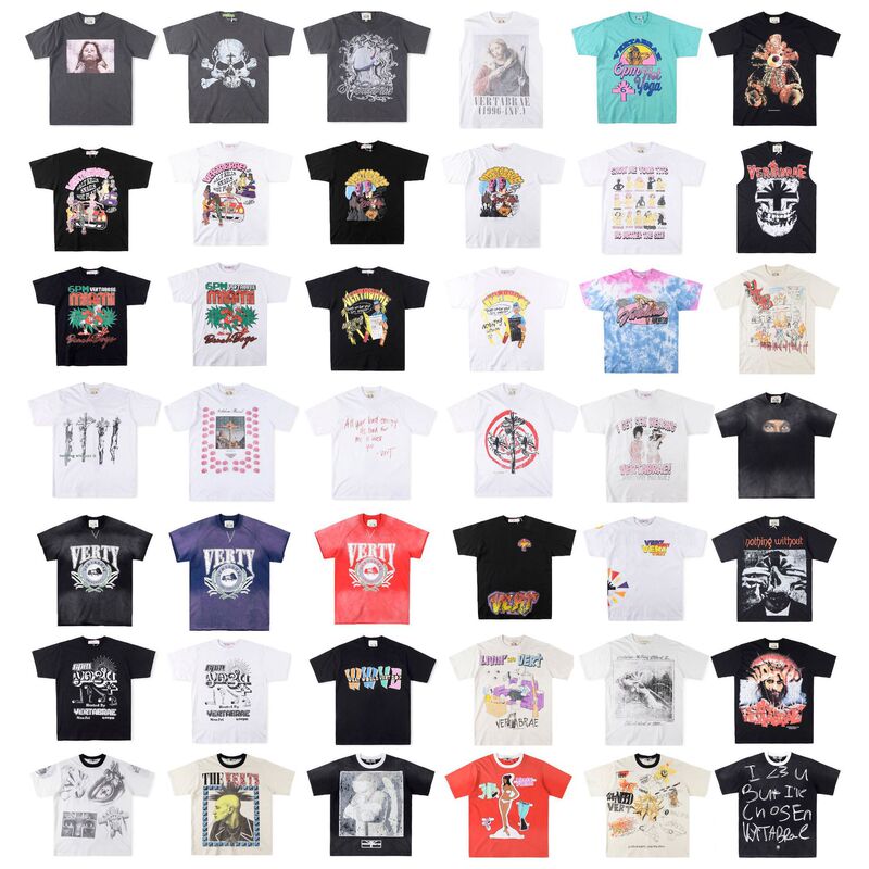 Foreign Trade Wholesale Vertabrae Unisex European and American Trendy Short-Sleeve Collection