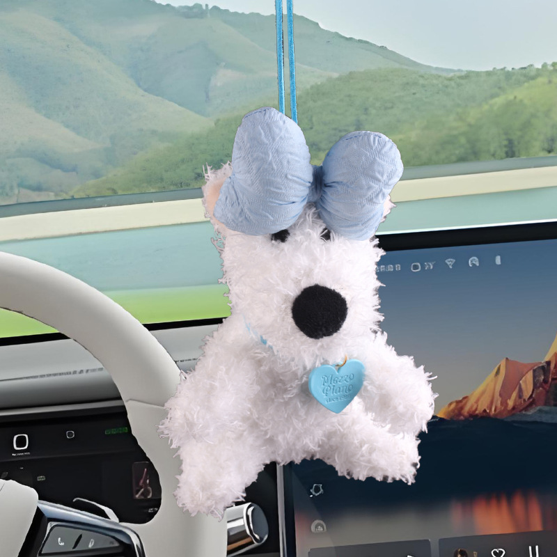 West Highlands accesorios para automóviles accesorios para automóviles espejos retrovisores creativos muñecas muñecas perros accesorios para automóviles