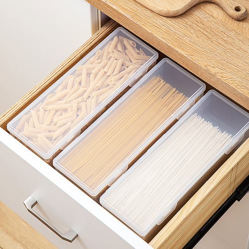 Kitchen Food Grains Mixed Storage Box Sealed Cover Noodle Storage Box Food Grade Refrigerator Transparent Preservation Box