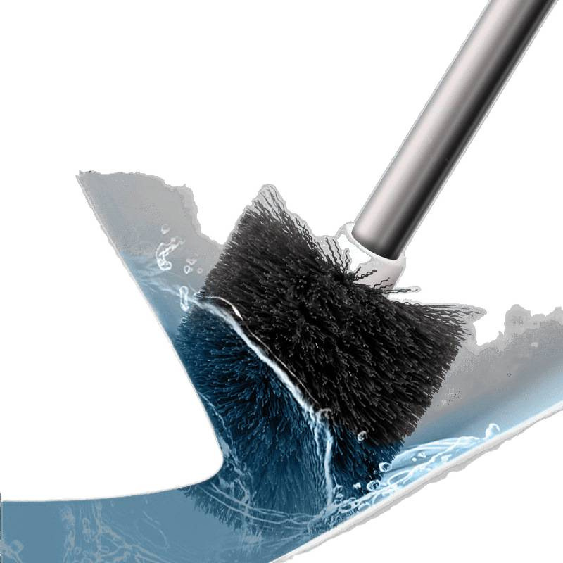 cepillo de inodoro doméstico sin ángulo muerto limpio tipo de pared sin agujeros cepillo de inodoro de mango largo limpio inodoro