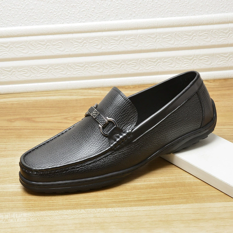 Осень 2023 г. Новая Мужская спортивная обувь с верхним слоем из воловьей кожи, модная кожаная обувь с низким верхом, Молодежная Студенческая обувь на шнуровке