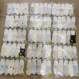 男女士春夏薄款可爱船袜袜子拼色甜美小花女短棉袜学生少女少男棉