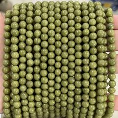 天然アボカドアルシャン抹茶グリーンラウンドビーズルースビーズ DIY ブレスレットネックレスジュエリーアクセサリー半完成品卸売