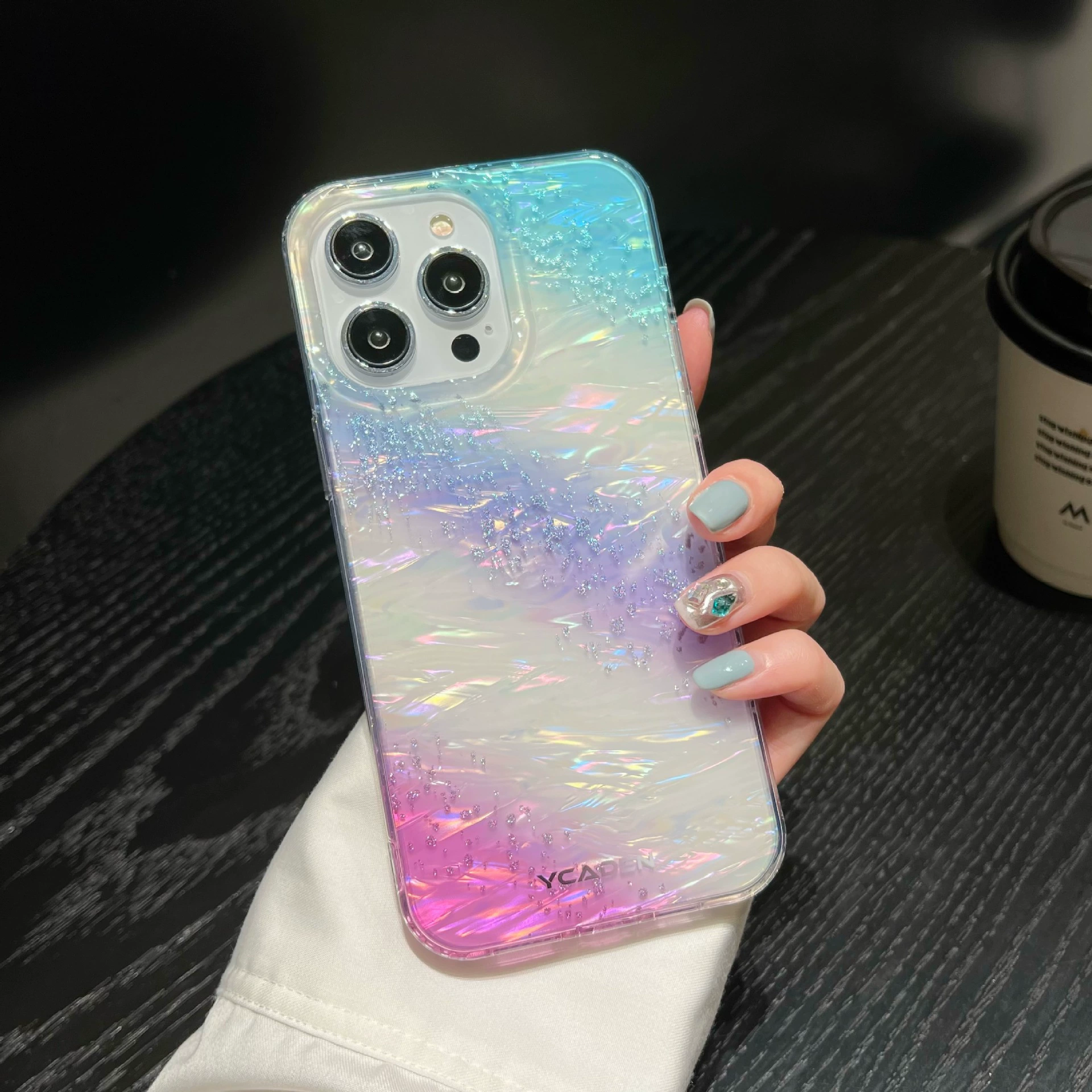 Apple, радуга iPhone16, совместимый чехол для телефона, защитный чехол, 16промакс, градиент, защита от падения