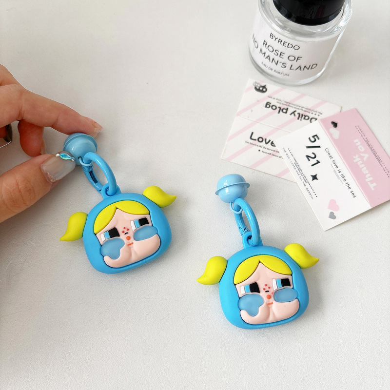 かわいい iPhone Apple トラッカー保護カバー Airtag 紛失防止デバイス収納ボックス漫画シリコンソフトケースに適しています|undefined