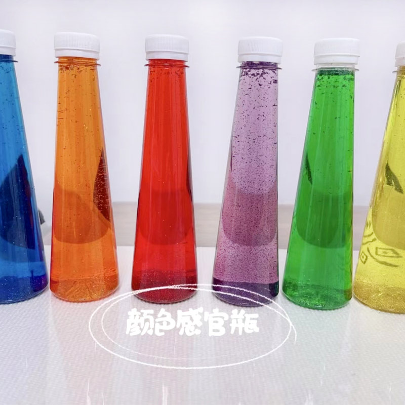 Bebé educación temprana Montessori en casa DIY sensorial botella bolsa de entrenamiento juguetes educativos Montessori Educación Temprana Formación