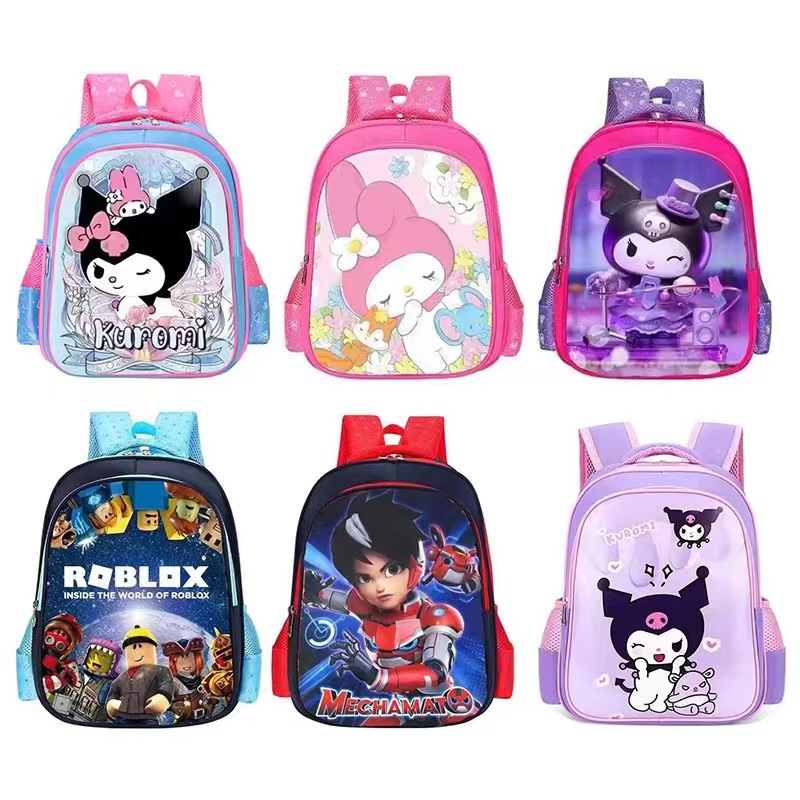 Colorido de dibujos animados lindo nuevo estudiante de escuela primaria mochila al por mayor niños y niñas niños transfronterizos mochila