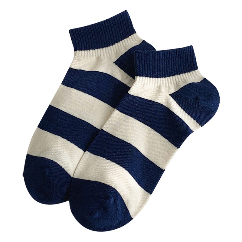 Calcetines de mujer deportes estilo marino calcetines de mujer Zhuji calcetines de mujer al por mayor Calcetines cortos de algodón fino de verano para mujer calcetines de primavera y verano
