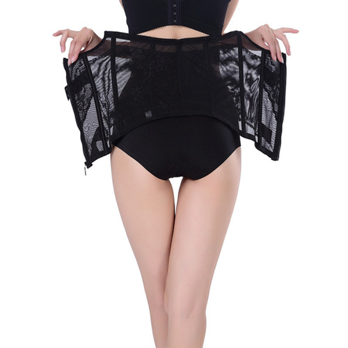 New zipper body shaping waistband to tighten belly belt postpartum girdle shapewear 3696