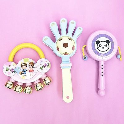 Bo Langgu newborn baby baby Toys 0-3 Early education vision hearing train girl Rattle