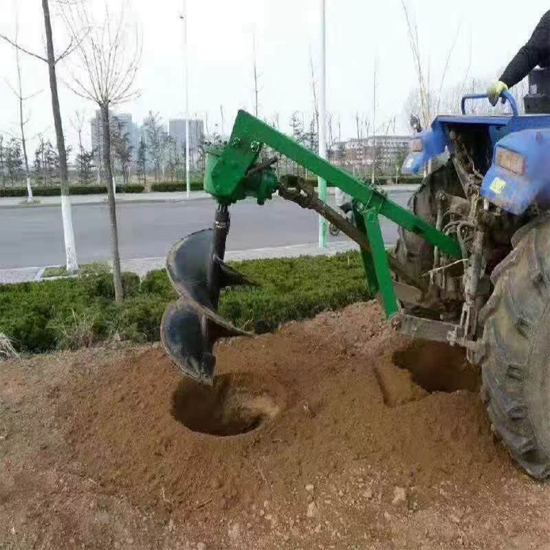 直径80深度80后悬挂挖坑机黑龙江家用钻坑机器液压升降调节