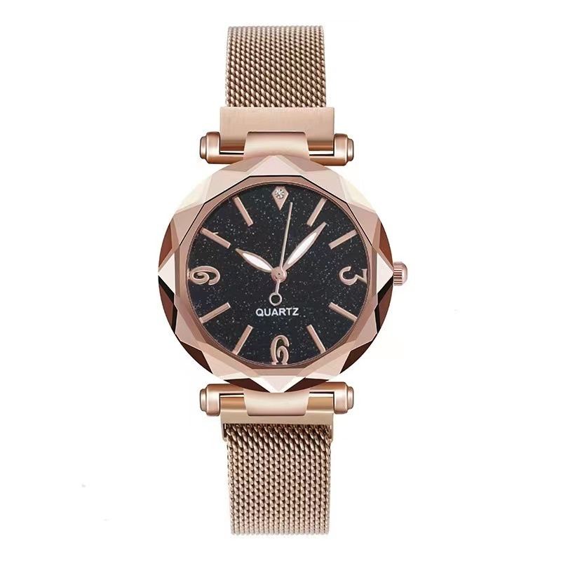 Factory direct new foreign trade fashion star watch quartz watch lazy magnet buckle strap ladies watch women