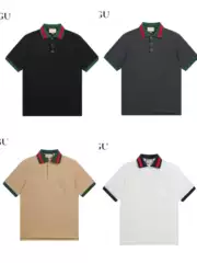 25-Year-Old Ancient Gu Full-Print Cci Velcro Lapel Polo Short-Sleeved Popular Ins Men's and Women's Tops Couple Wear