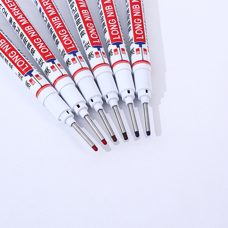 Pen de marcado impermeable de cabeza larga Pen de marcado especial Pen de marcado de agujero profundo Pen de baño Pen de título multipropósito de azulejos de carpintería