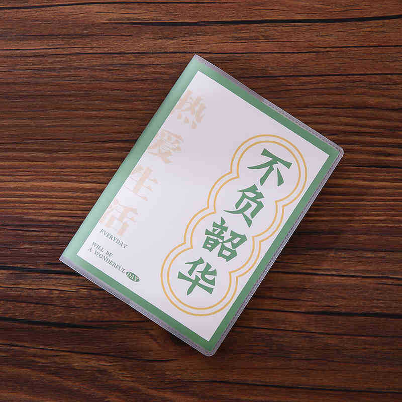 Inspiración A7 serie de texto cubierta de goma para estudiantes de papelería para incentivar premios mini cuadernos de bolsillo