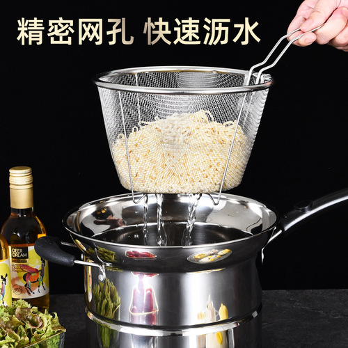 Directly supplied from the manufacturer, stainless steel household noodle pot, soup pot, single-bottom frying and steaming soup multi-functional cooking pot, gift