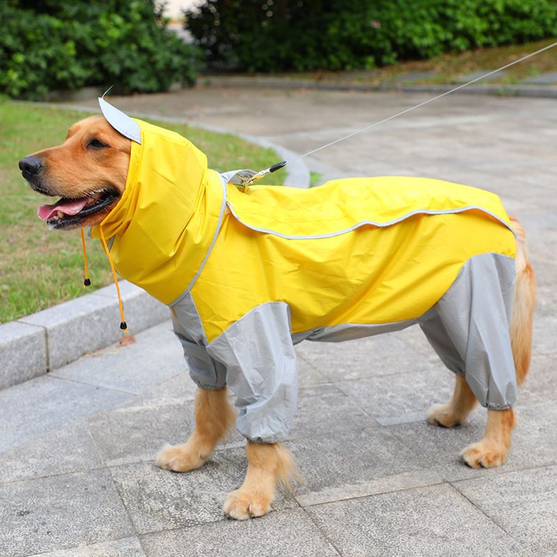 狗雨衣大狗四脚中大型犬金毛拉布拉多萨摩狗狗包宠物衣服厂家批发