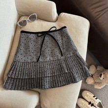 ΢��mm��ɫ�Ӻ�ë�ذ��ް���ȹŮ�ﶬᘿ�miuϵ����������ȹ