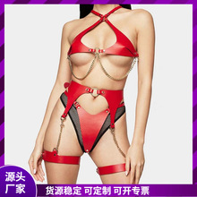 欧美女用捆绑情趣束缚内衣套装激情sm道具夜店女王装角色扮演玩具