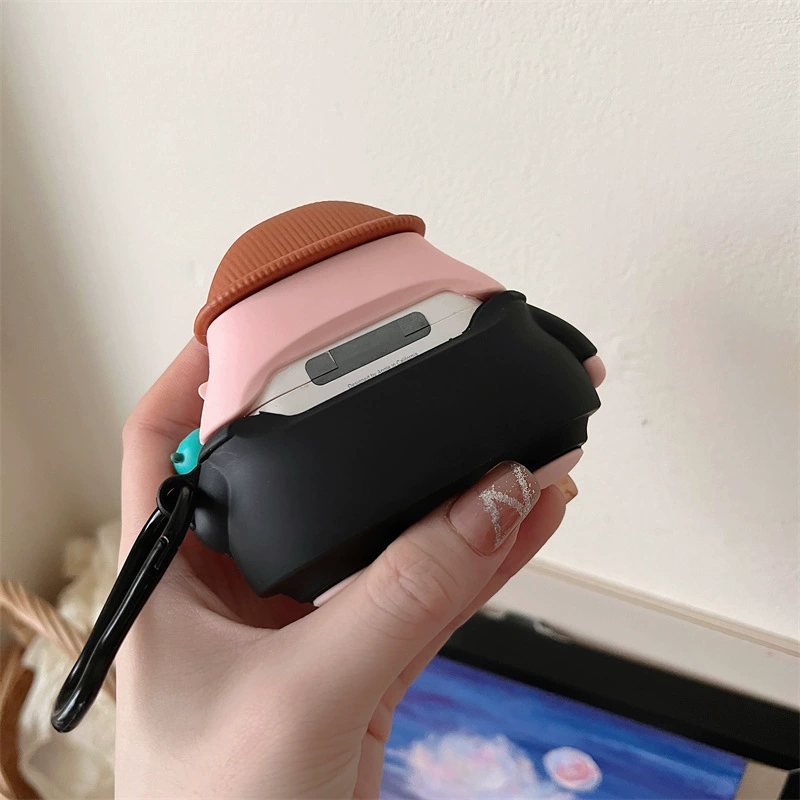 Яблоко, наушники, силиконовый милый совместимый защитный чехол, Bluetooth, 3/4