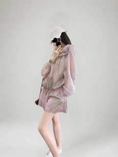 Summer travel sports sun protection clothing for leisure, universal trend design set, Korean style, plus size, oversize 3