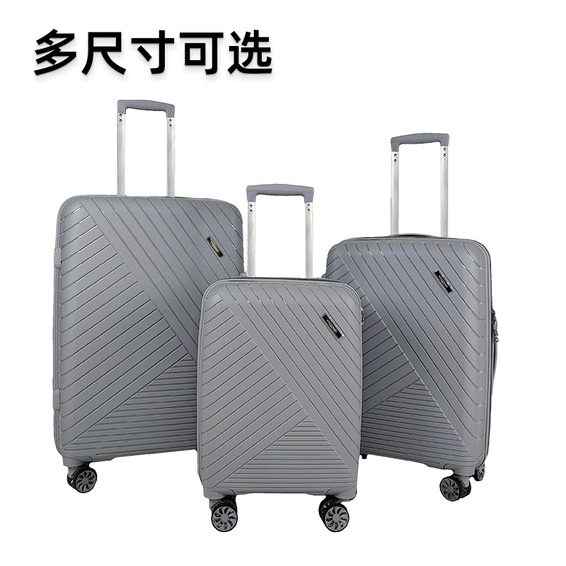 Maleta de embarque Caja madre de PP multifuncional femenina de 18 pulgadas Caja de contraseña a prueba de explosiones de tres piezas para estudiantes varones de alto valor