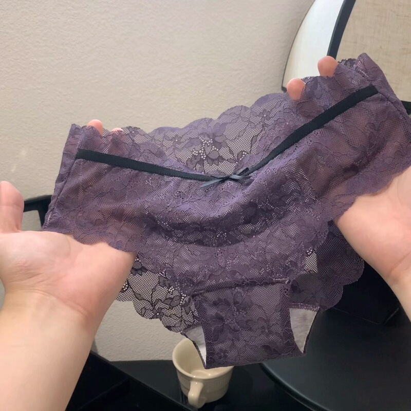 Japanese Style Playful Sexy Pure Desire Lace Panties for Women and Girls, Low-Waist Breathable Summer Thin Sexy Panties for Women
