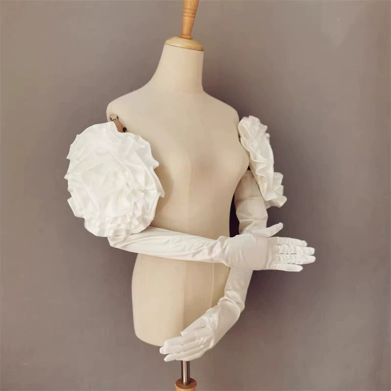 Платье, перчатки, съемные модные рукава, аксессуар, стиль Chanel