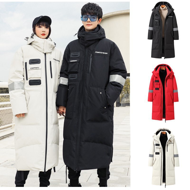 New Winter down Jacket Men's Long Over-The-Knee Cold-Proof and Warm Couple down Jacket Mid-Length Men's Work Jacket New Winter down Jacket Men's Long Over-The-Knee Cold-Proof and Warm Couple down Jacket Mid-Length Men's Work Jacket