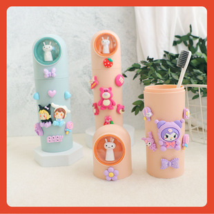 ✅ Cartoon Travel Portable Toothbrush Mouthwash Cup Storage Box Creative Simple Toothbrush Box Travel Toothbrush Cup Wash