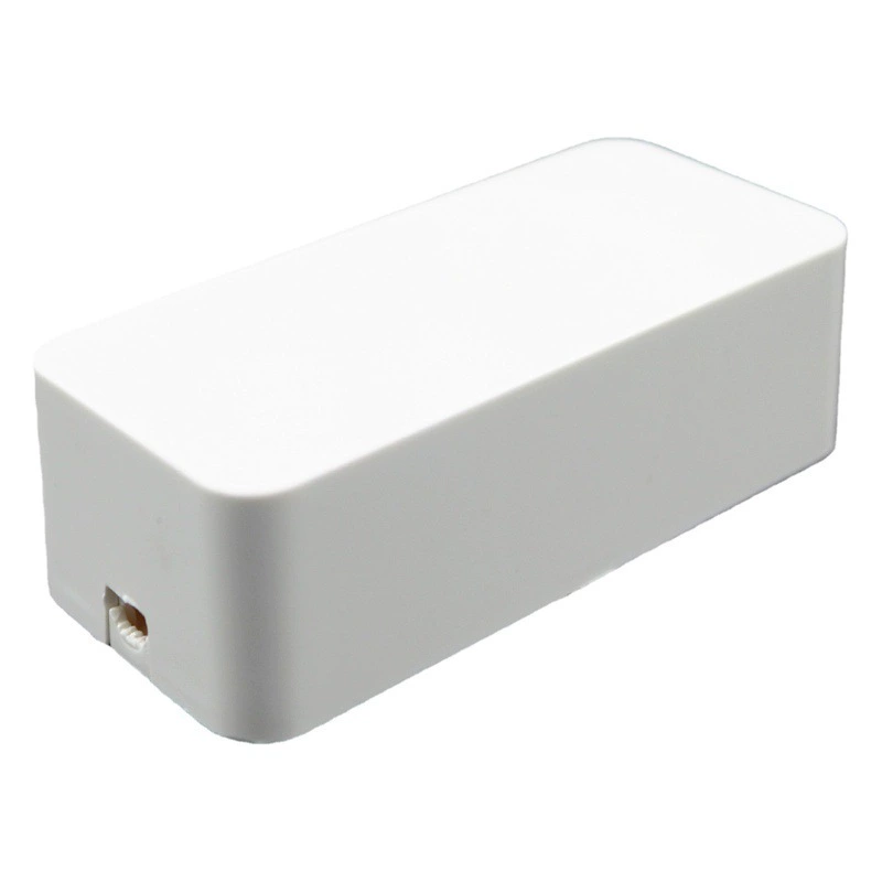 Готовый корпус для блока питания, белый маленький квадратный короб, корпус для драйверов из поликарбоната, безвинтовой, с герметизацией, водонепроницаемый корпус для блока питания