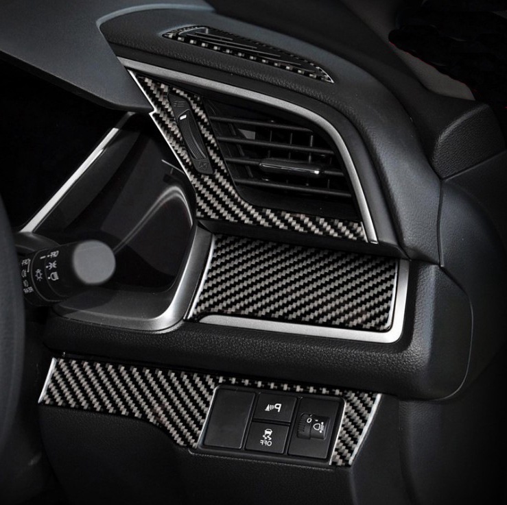 适用于本田十代思域内饰改装碳纤维装饰贴中控台排档框配件全套