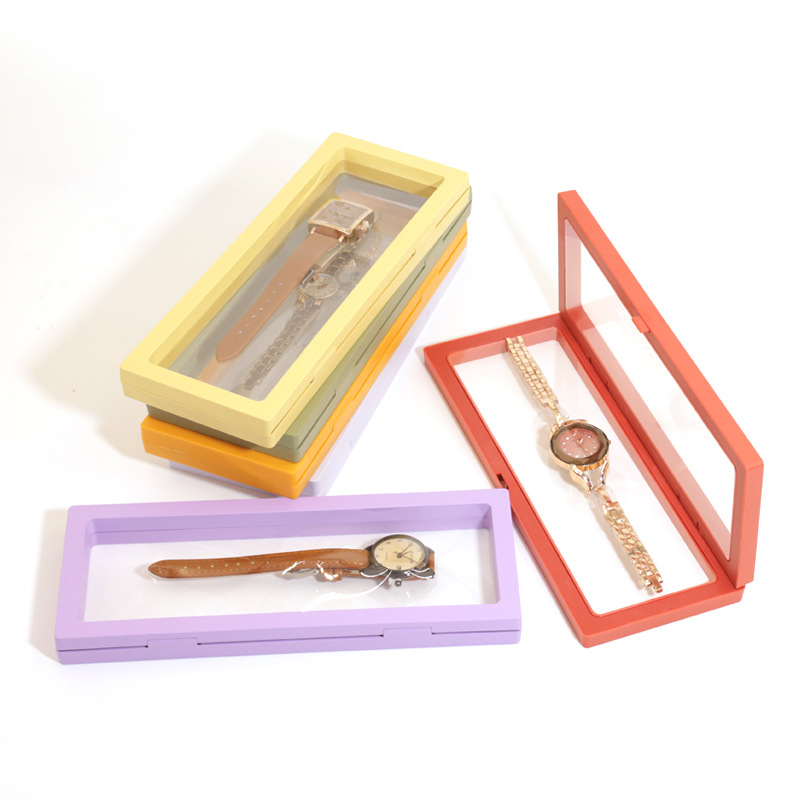 Rectangular Transparent Suspended Packaging Box Watch Comb Display Box Pe Film Gift Packaging Jewelry Box Wholesale
