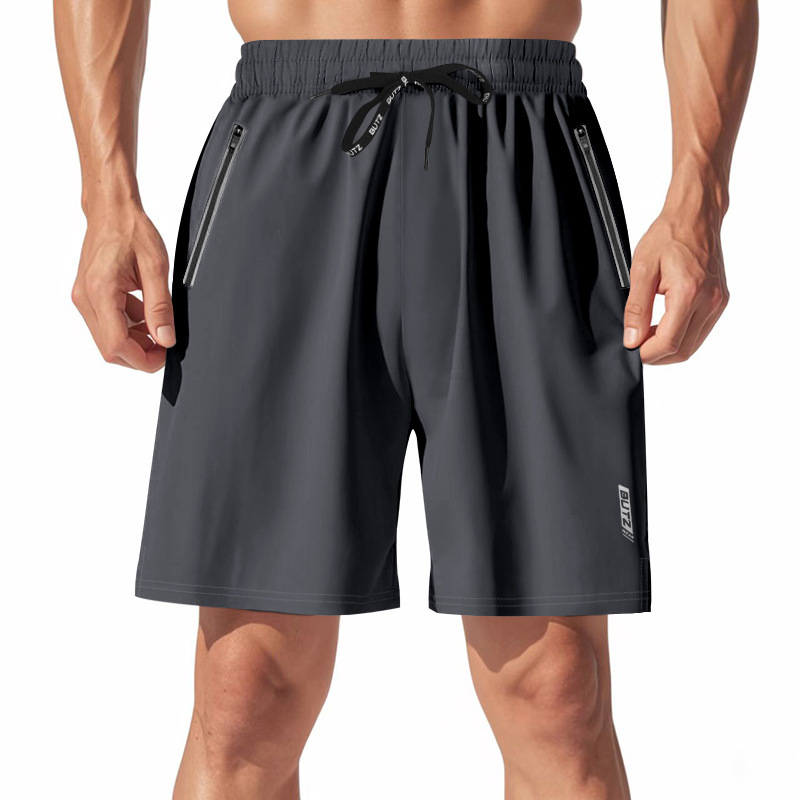 American cross-border hombre elástico relajado corredor nocturno luzoso funcional de arena de secado rápido deportivo de playa grande pantalones cortos casuales para hombre