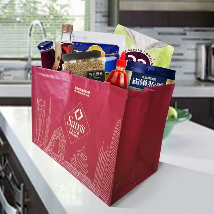 Shopping and Travel Bags, Customized Satchel Woven Bags, Gift Color Printing and Laminated Large-Capacity Environmentally Friendly Bags, Hot-Selling Storage