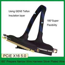 1个 颜色：图片色 材质：塑料 PCIE 5.0 x16线 Gen5 服务器镀银无