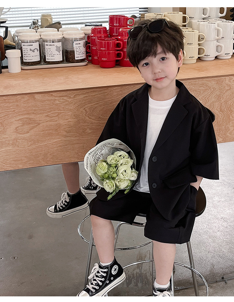 Summer Clothing Set For Boys Stylish Thin Outfit For Children_voghion.com
