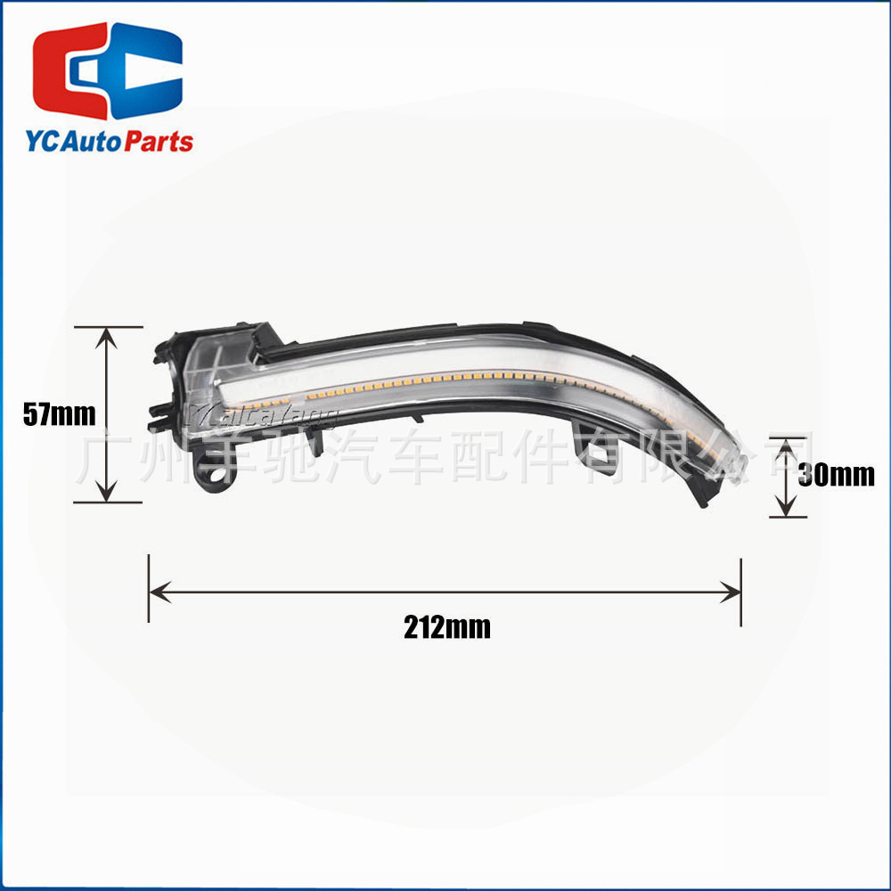 Aplicable a BMW Serie 3 F20 F30 Luz de dirección LED Indicador de señal Espejo retrovisor Lámpara de corriente