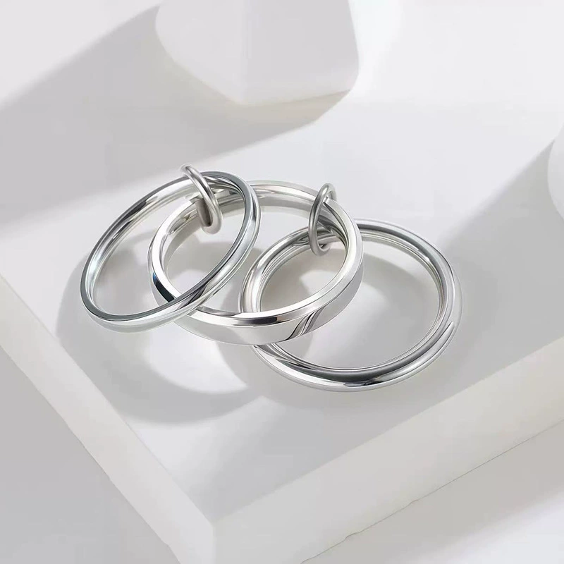 Глянцевое брендовое креативное кольцо из нержавеющей стали, AliExpress, желание, золото 750 пробы, простой и элегантный дизайн, оптовая продажа