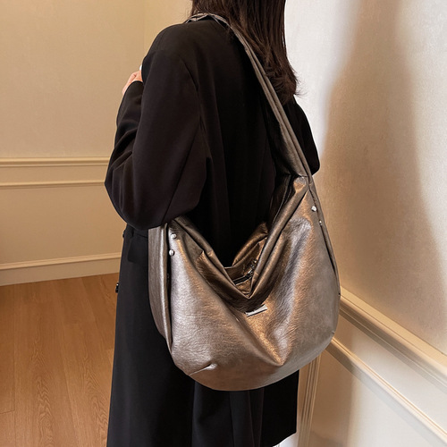 Fashionable niche new style bag Ruiying women's tote bag diagonal cross Korean simple shoulder bag 2024 new style