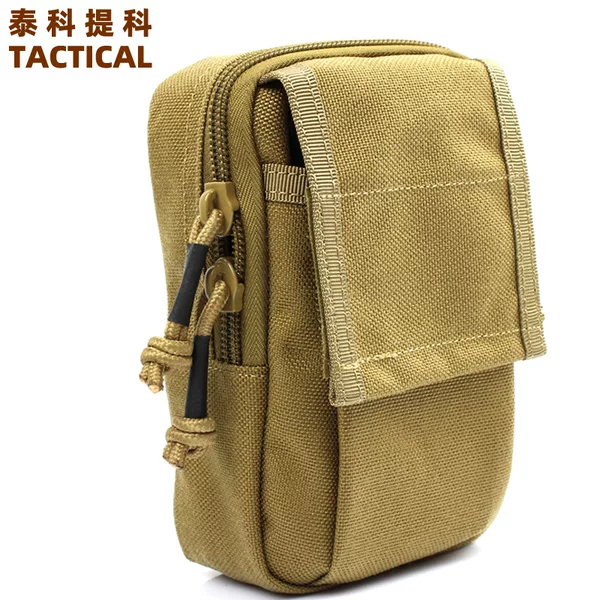 Outdoor EDC Mini Detective Waist Bag MOLLE6 Inch Tactical Mobile Phone Bag Waist Sports Tactical Storage Bag