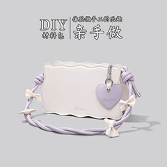 DIY Handmade Material Bow Small Minority Design Small Handbag Gift for Girlfriend Qixi New Baguette Bag