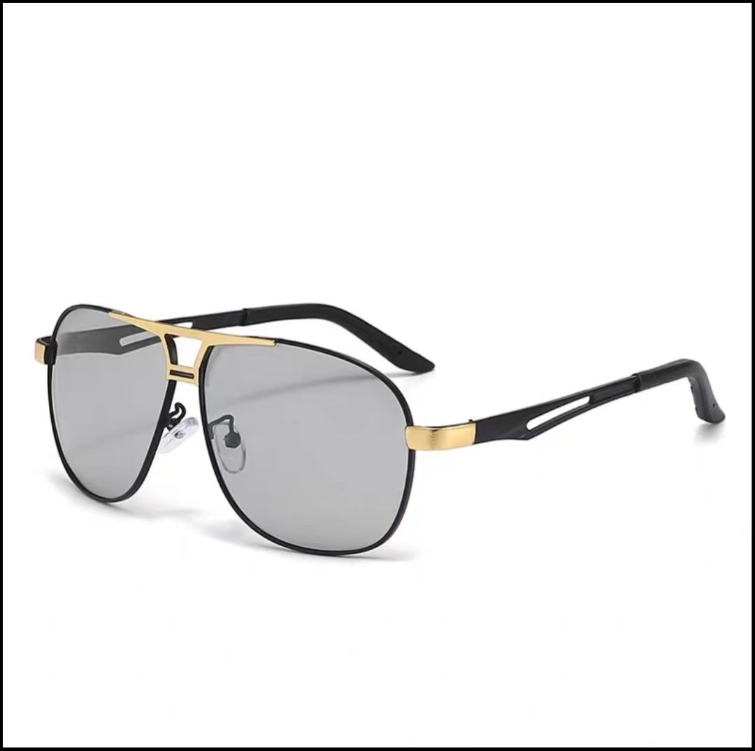 Versatile Minimalist Day Night Dual-use Photochromic Sungla, New Style Men's Fashion Polarized Driving And Cycling High-definition_voghion.com