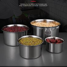 不锈钢调料罐厨房家用油盐酱醋调料盒商用桶盅缸佐料猪油油罐珏沁