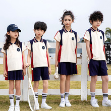 2023夏季幼儿园园服教师工作服一年级儿童校服短袖小学生运动班服