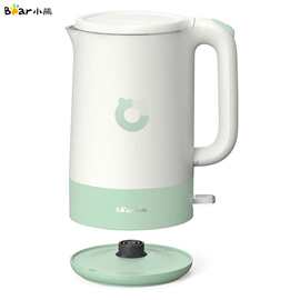 小.熊ZDH-R17H3 烧水壶 电热水壶304不锈钢 双层防烫开水壶1.7L无