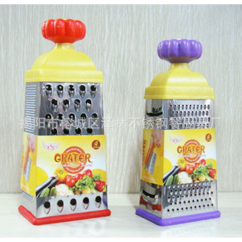 acero inoxidable cuatro cara raspador de alambre
función melón, fruta y verdura cortador de queso planador