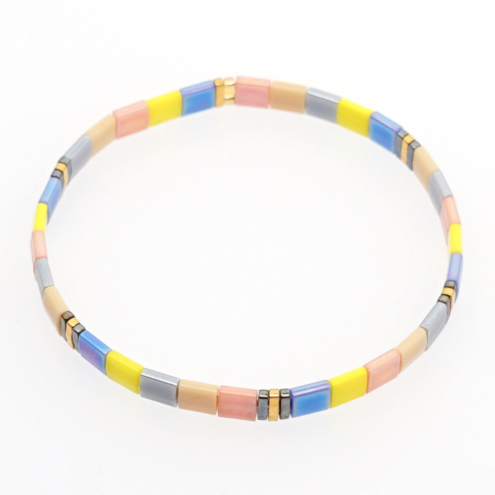 Nihaojewelry Wholesale Jewelry Simple Bohemian Multi-layered Woven Gold Beads Bracelets