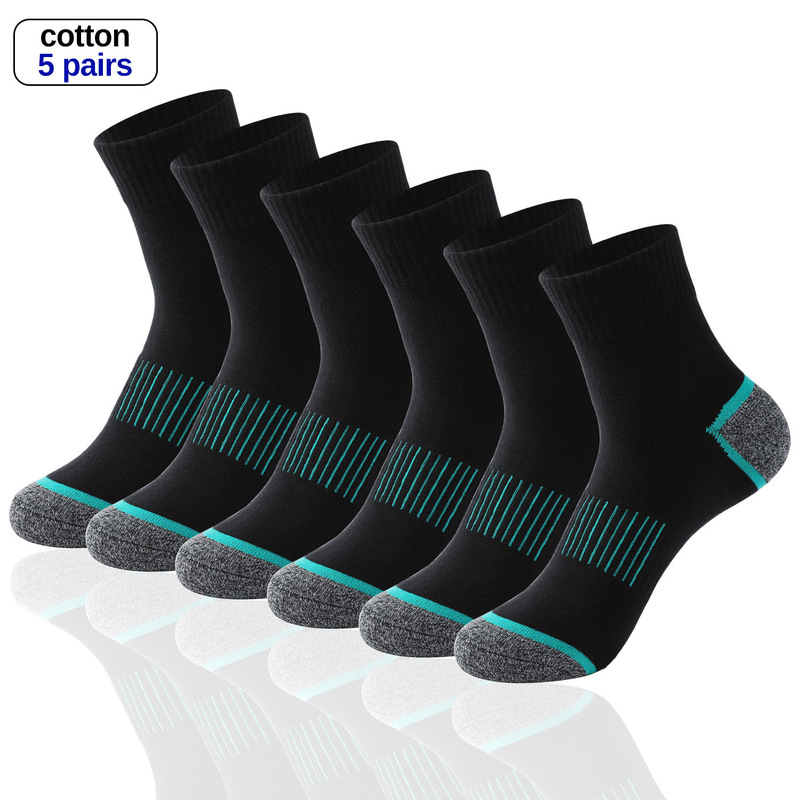 Socks Autumn and Winter Socks Basketball Sweat-wicking Riding Socks Outdoor Stockings Mid-tube Zhuji Cross-border Running Mountain Sports Men
